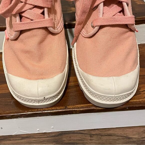 PALLADIUM Women’s Baggy Foldover Lace-up Boot Rose Brick Pink Size 4.5 - Picture 7 of 13